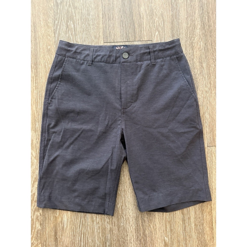 Faherty Belt Loop All Day gray Performance Stretch Drawstring Shorts Mens 28